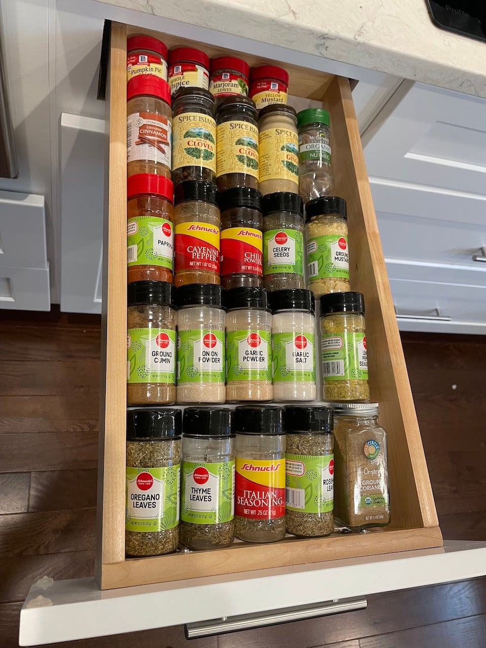 Kitchen Drawer Spice Rack