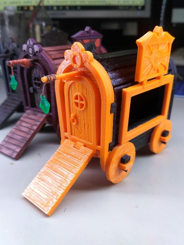 Gipsy Wagon 28 mm (Darkest Dungeon tribute) for 3D printing
