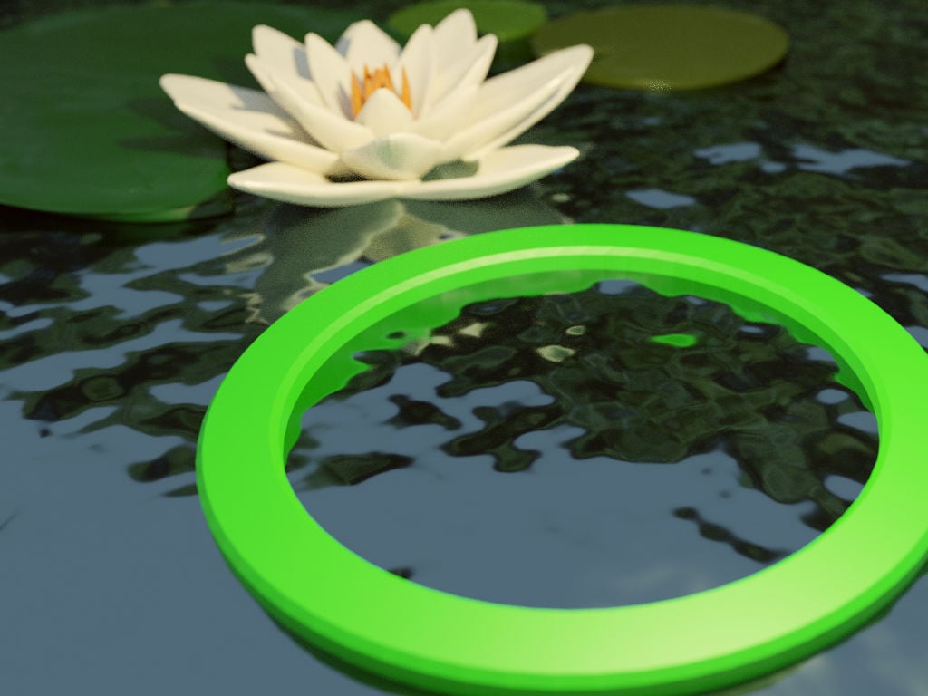 Floating Fish Feeder for an Aquarium / Fish Pond / Fountain