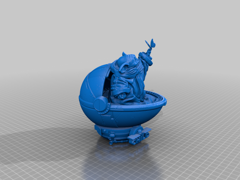 FREEBIE: Wicked Star Wars Grogu Bust: Tested and ready for 3d printing