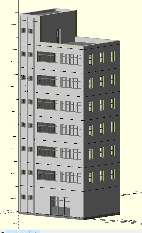 n scale - skyscraper