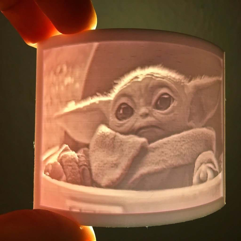Baby Yoda Lithophane