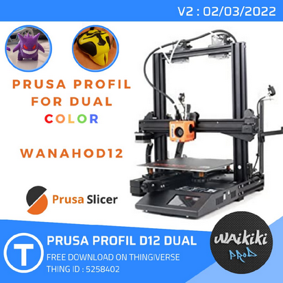 Profil Prusa Dual Color for Wanhao D12