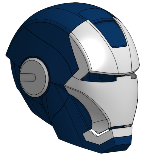 Iron Man helmet one piece