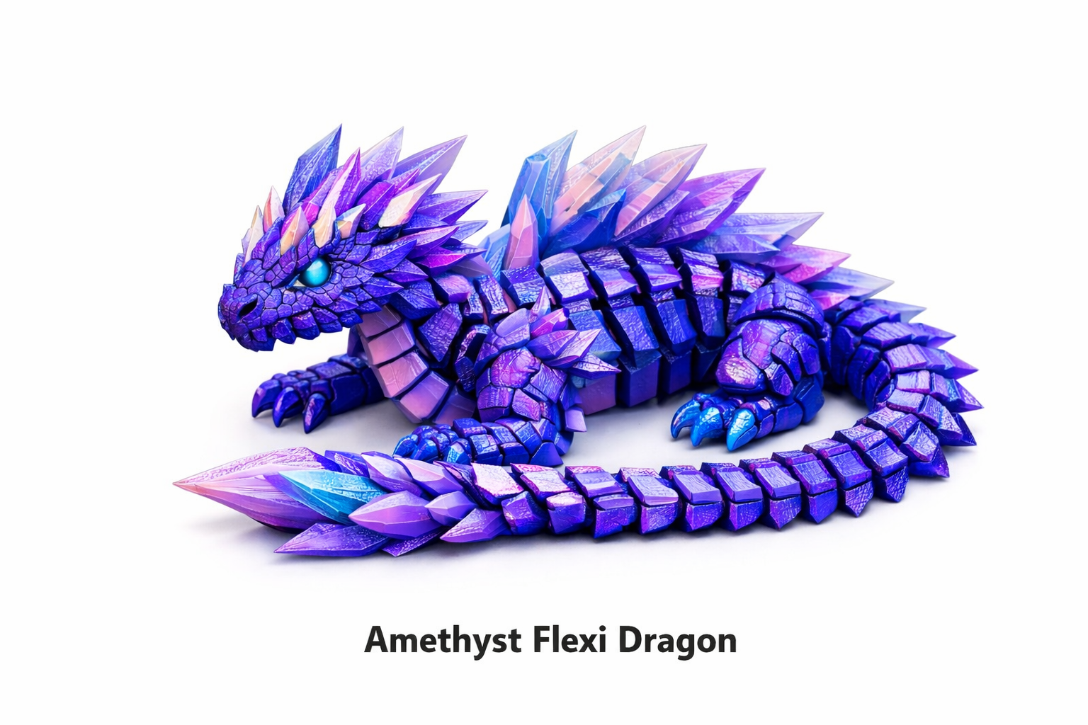 Amethyst crystal dragon