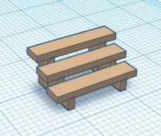 Simple Porch Stairs in HO Scale