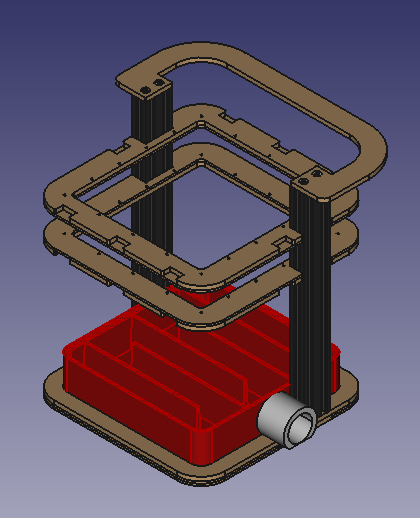 3D Printed & Lasercut Thermoforming Machine