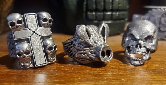 Stranger Things Ring Set Eddie Munson