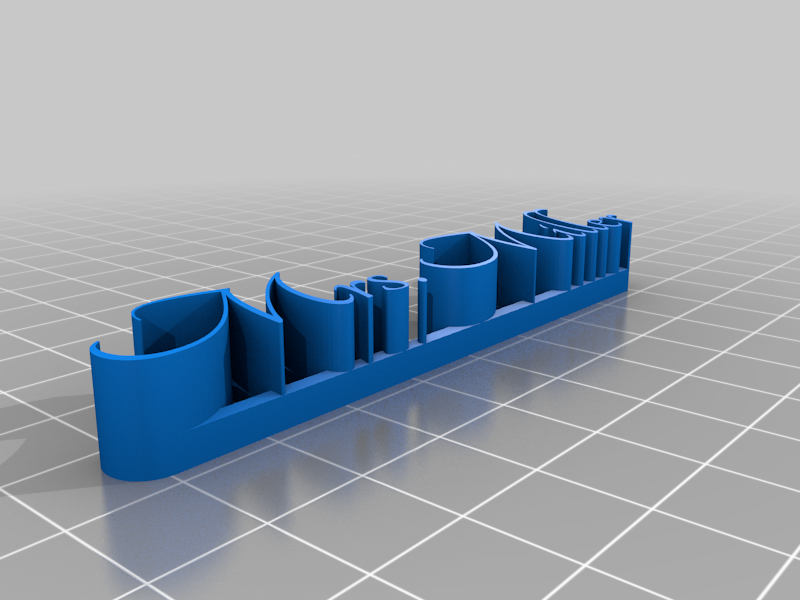 Miller Customized 3D name plate