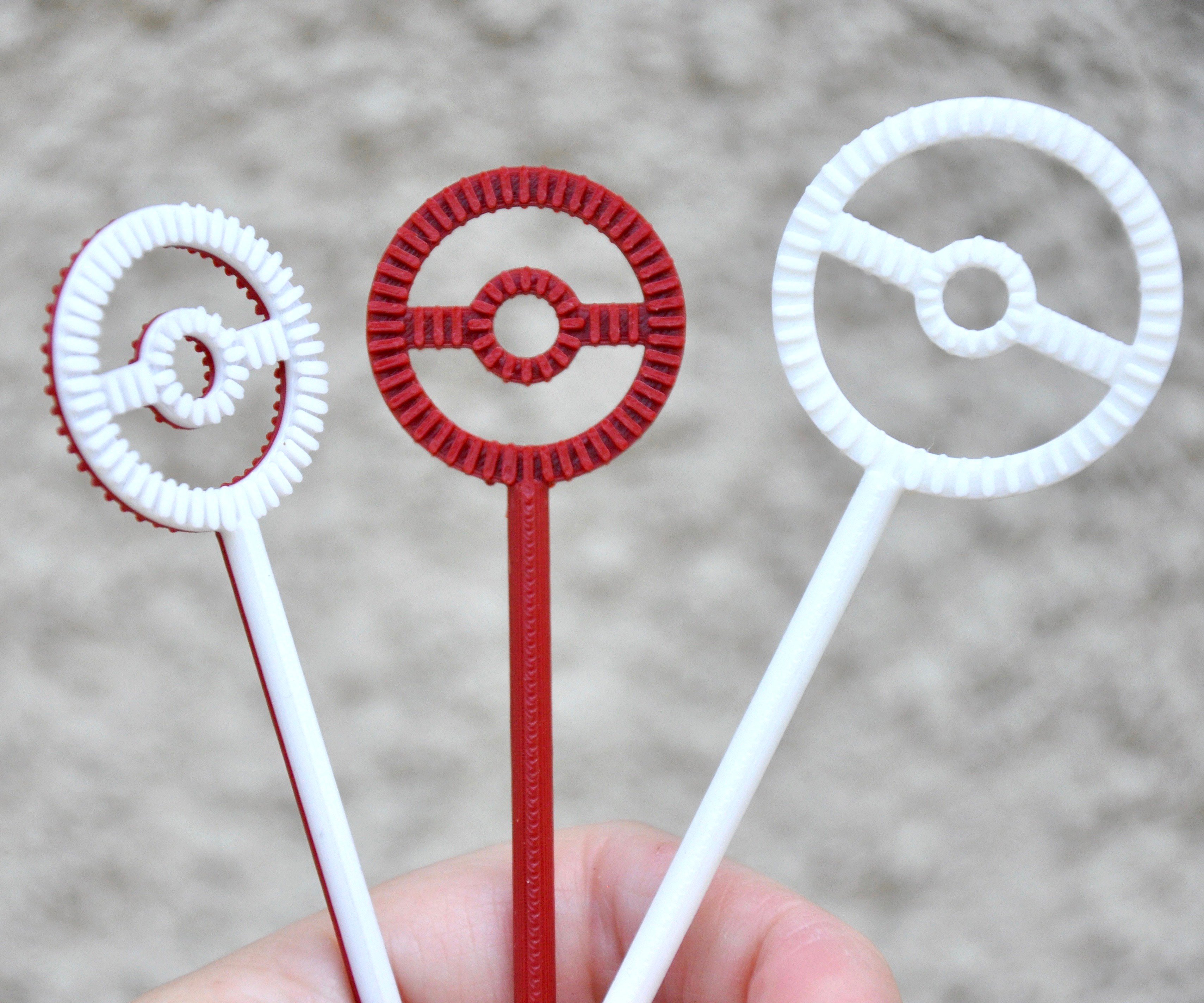 Pokeball Bubble Wand