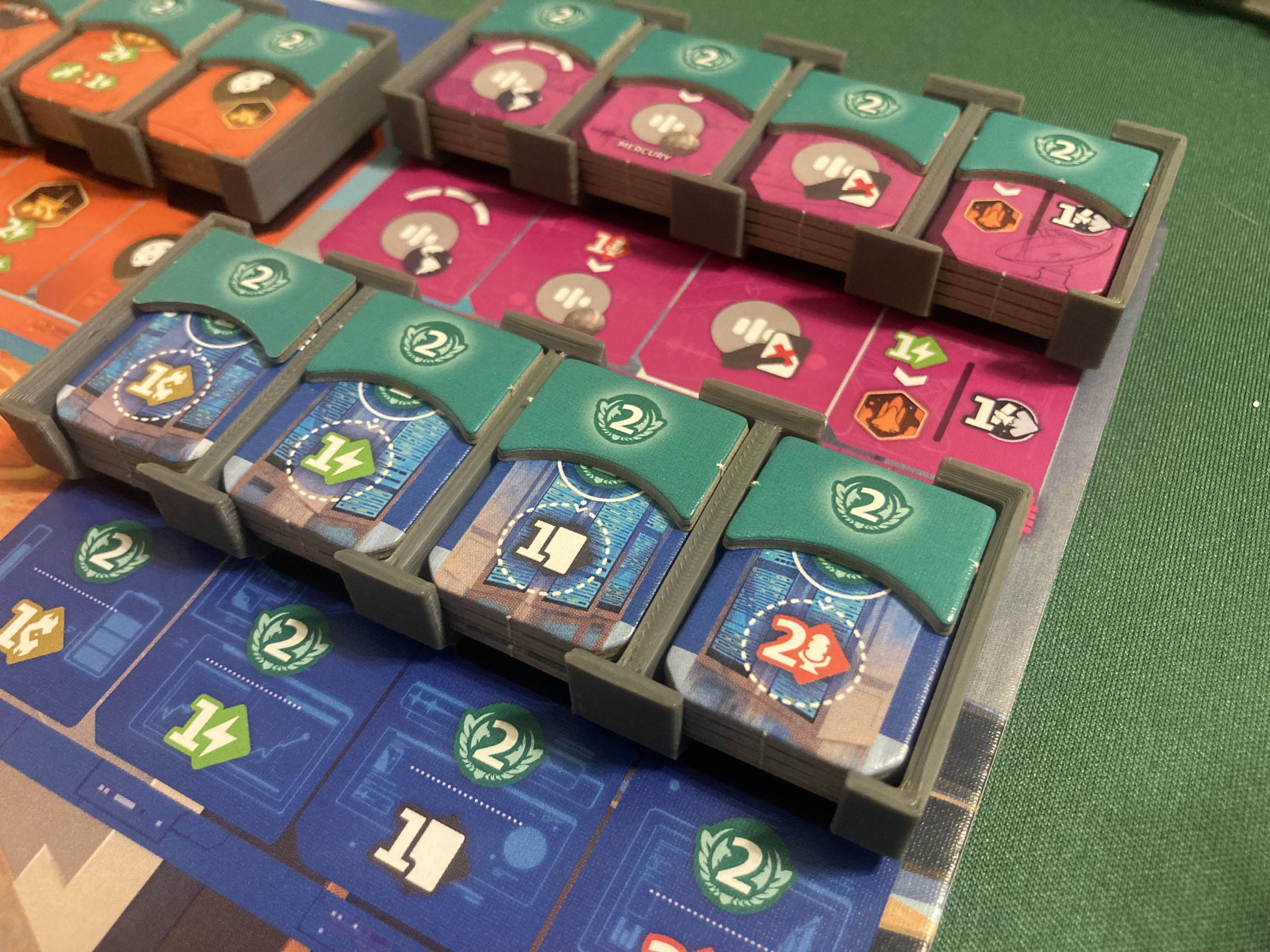 Stackable SETI tech tile racks