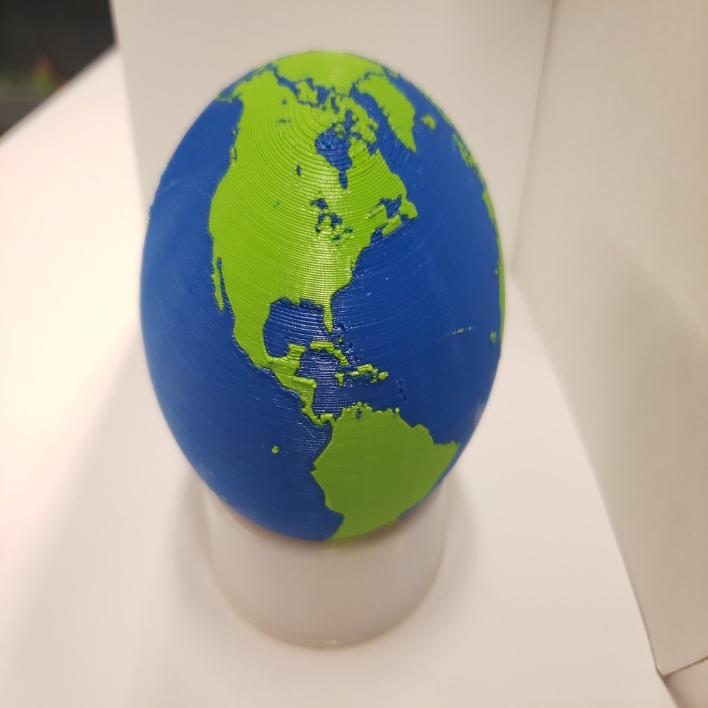 Multi-Color Scale Model Globe of Earth
