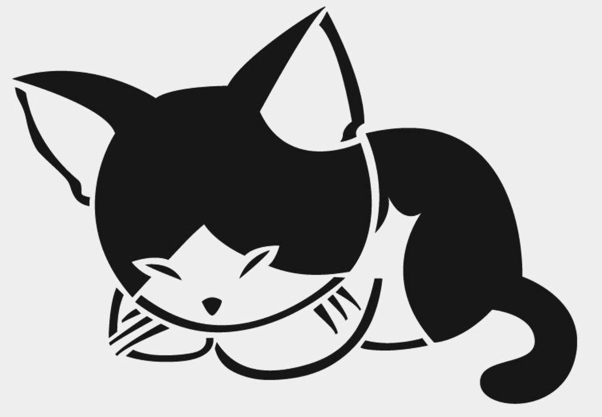 Sleeping Cat stencil