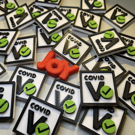 COVID Vaccine Buttons