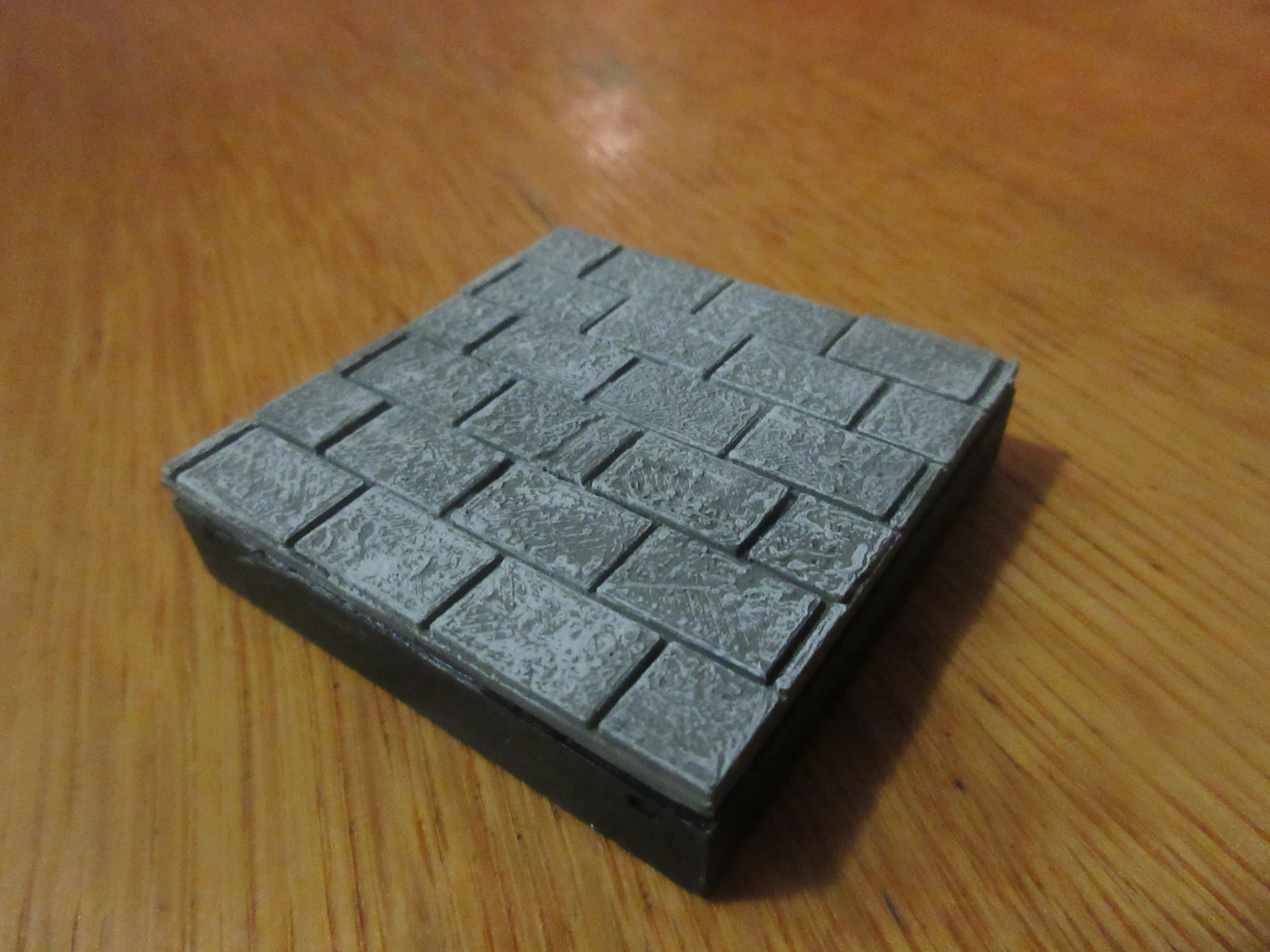 2in x 2in floor tile stone brick pattern