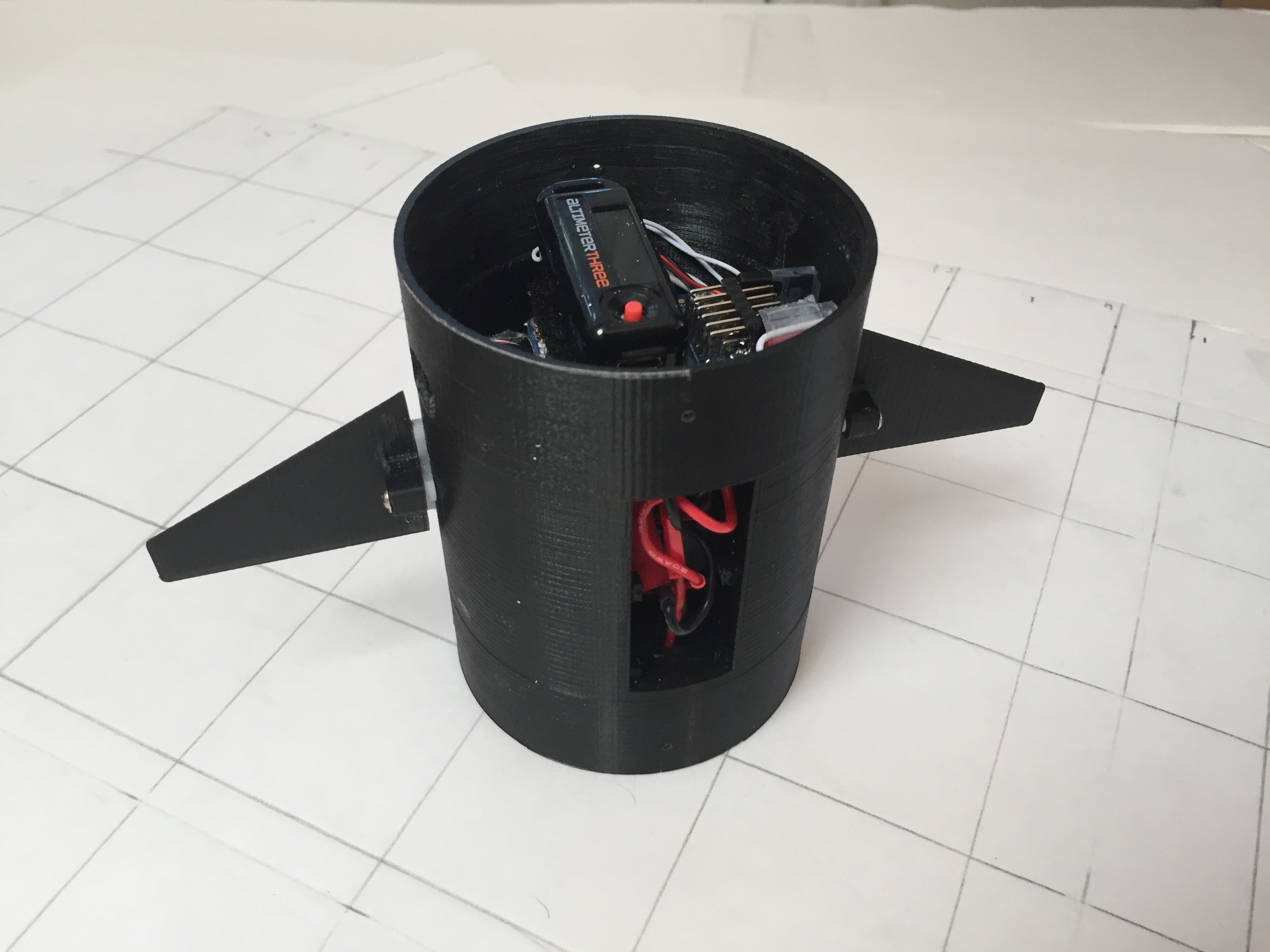 Stabilized Roll Axis Canard Rocket [NAZE32 Board]