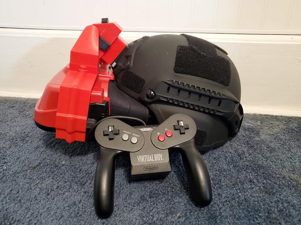 Virtual Boy Helmet Mount