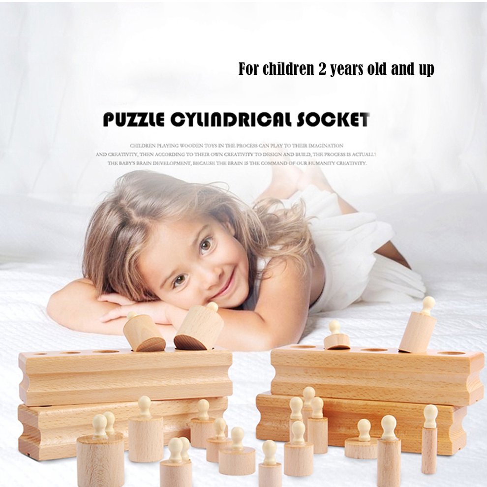 Montessori Socket Blocks Math Toys