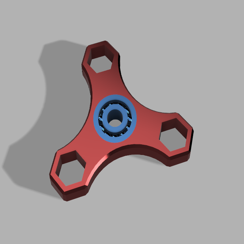 Fidget Spinner With 3D Printed Bearing