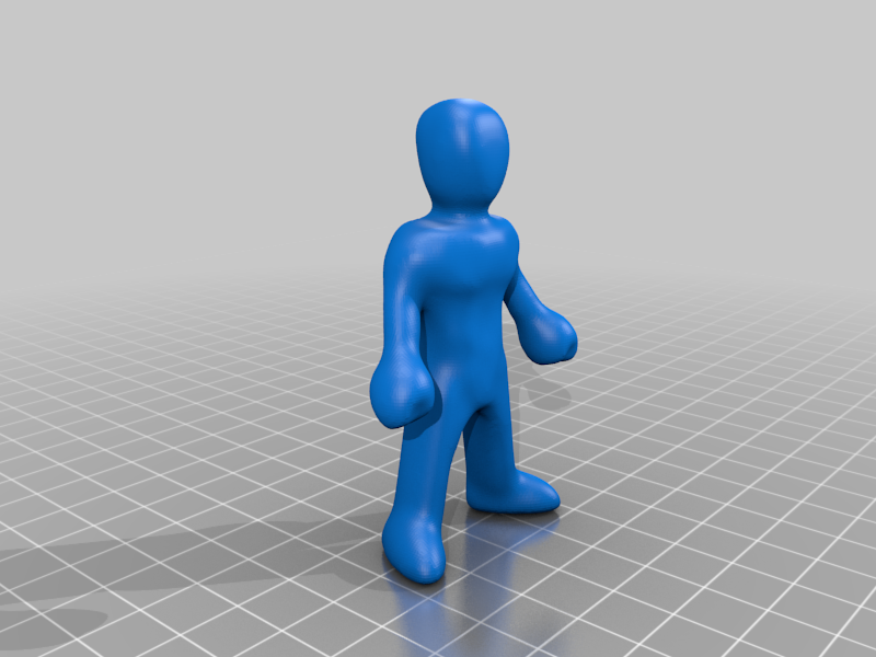 Basic Preschool Sized Action Figure Blank Base Mesh