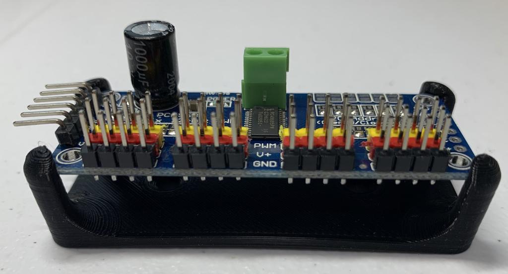 PCA9685 Servo Driver Holder with Mounting Holes