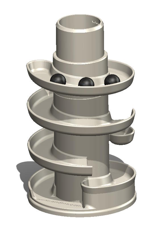 Marble machine toy, pastime and also a pen holder for your table.