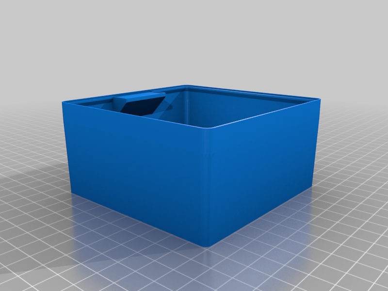 Stackable box with label (parameterized, FreeCAD)