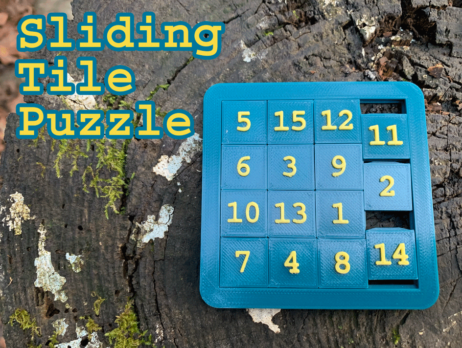 Sliding Tile Puzzle (100% Print-in-Place)