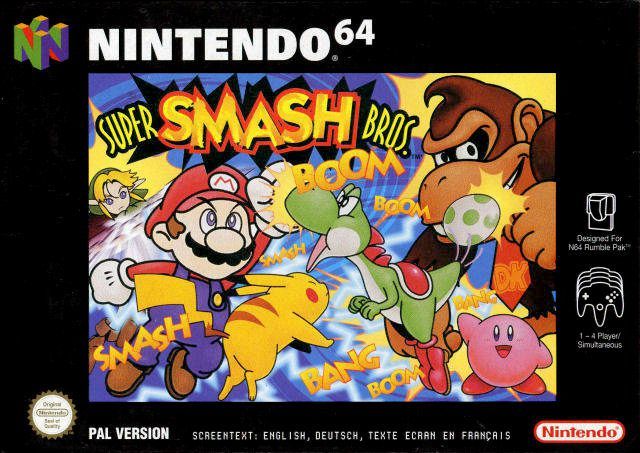 LITHOPHANE Cover Super_Smash_Bros Nintendo N64