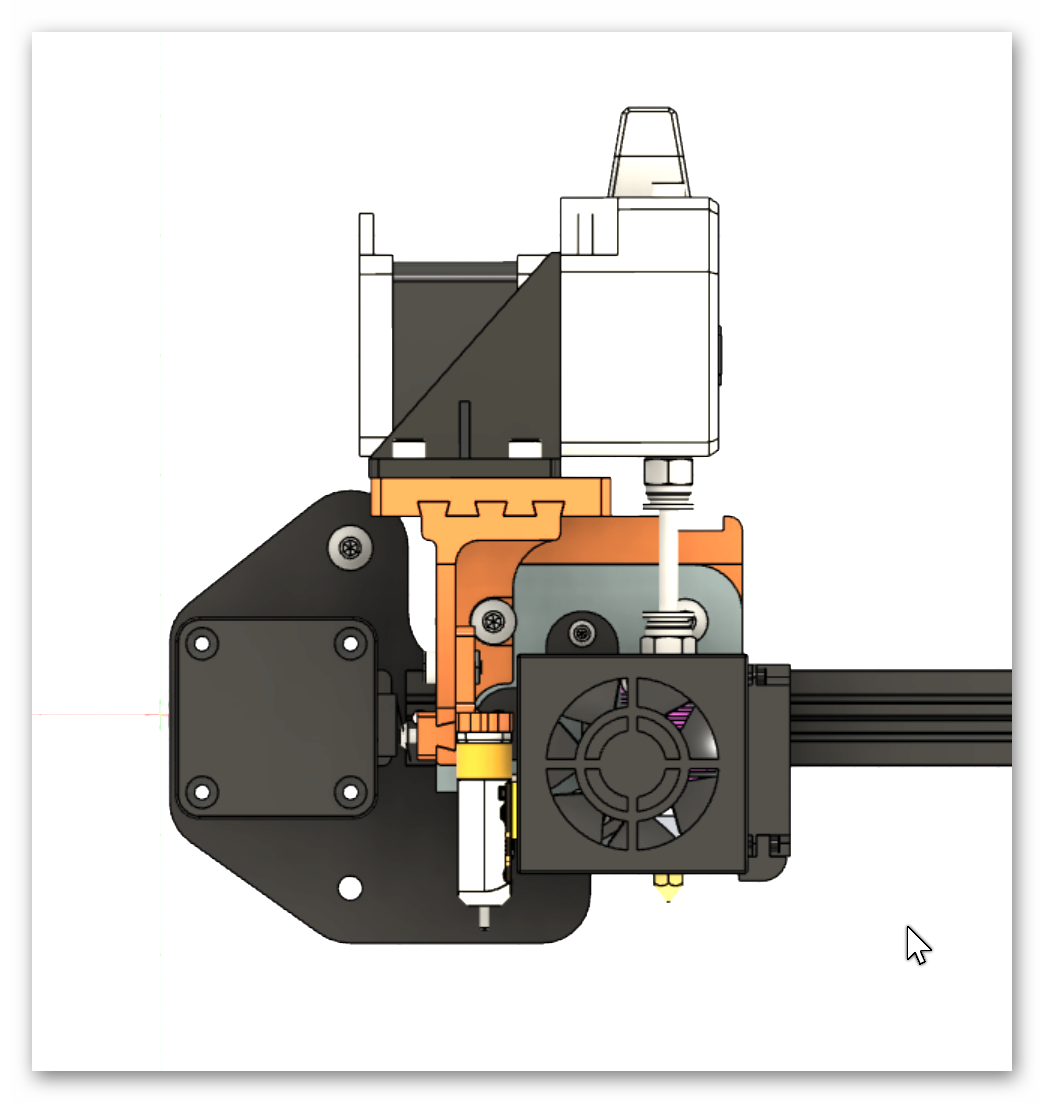 Ender3通用近程挤出机支架_ General direct drive extruder mount for Ender3