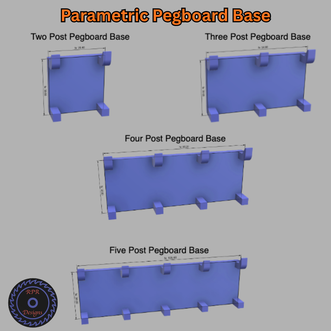 Parametric Pegboard Base