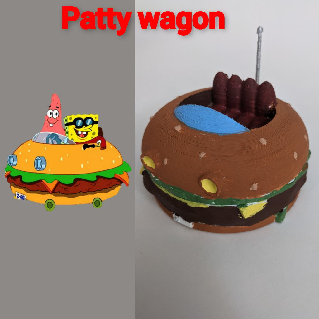 Krabby Patty Wagon/ Voiture pâté de crabe