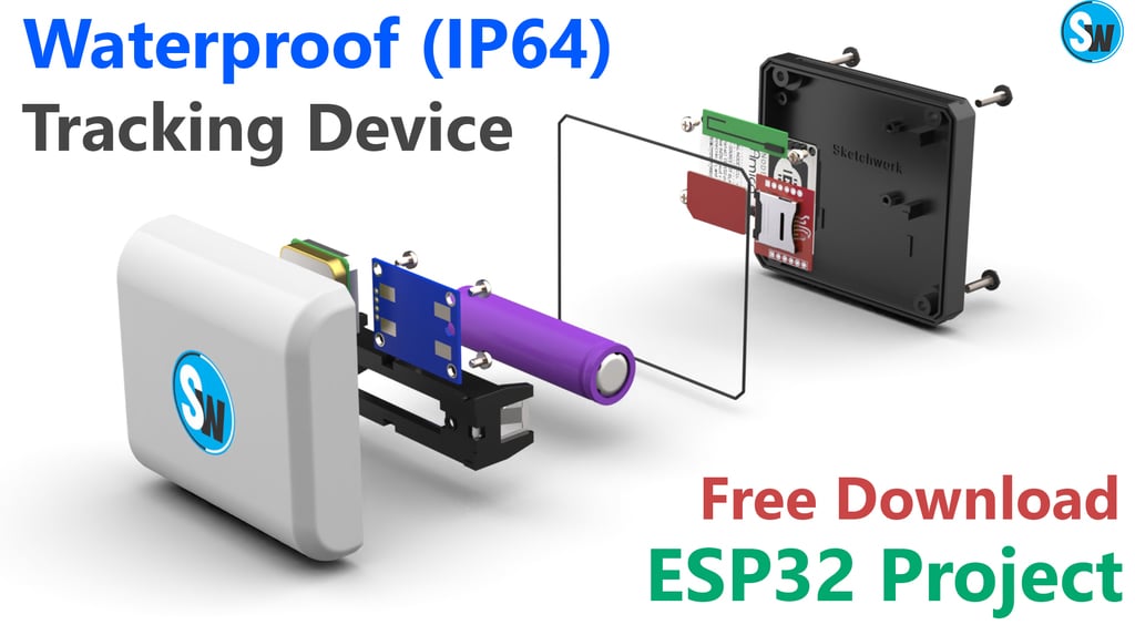ESP32 GPS Tracking Device | Vehicle Tracking System | Enclosure design