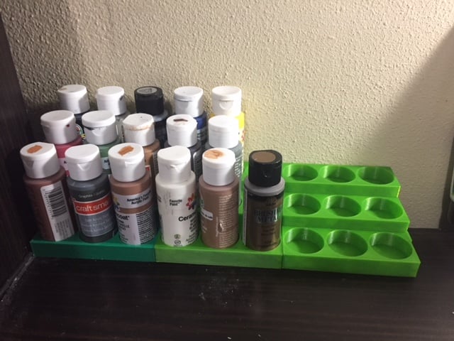 Connectable 9 Bottle Paint Holder - 2 oz