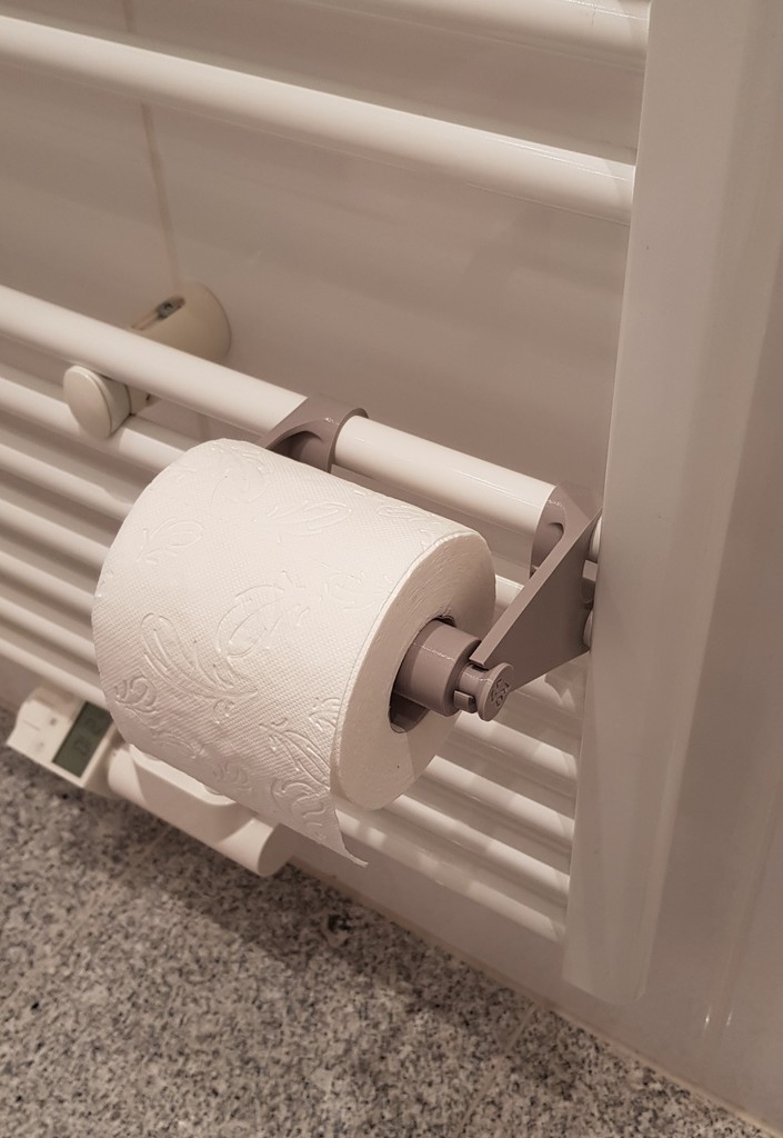 Toilet Paper Holder for Heater Attachment