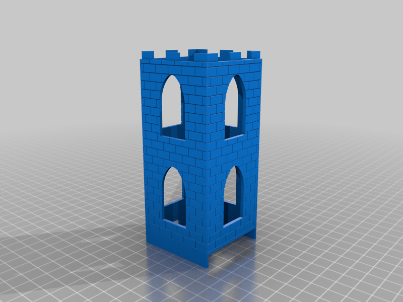 Carcassonne Tile Dispenser SPLIT Tower (Remix)