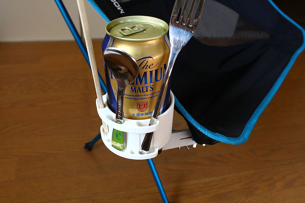 Drink holder attachment for Ultra Light Folding Chair