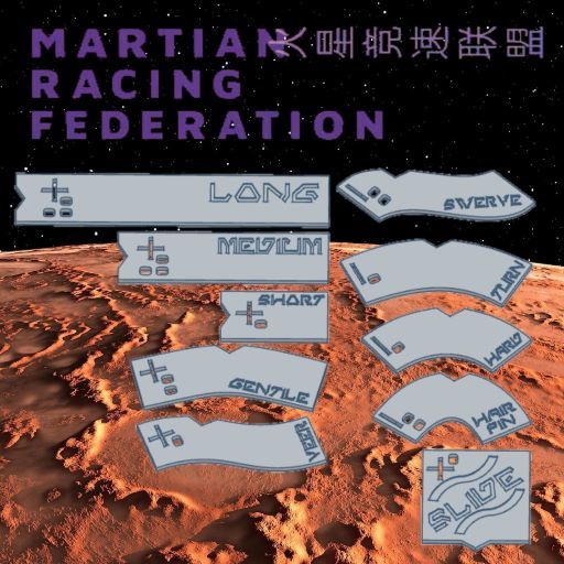 Martian Racing Federation  Gaslands Movement Templates MRF