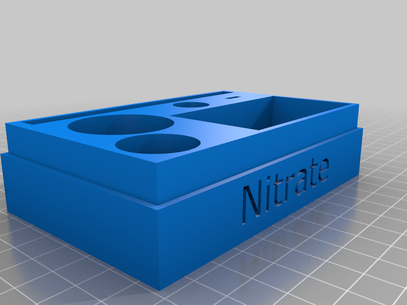 NYOS nitrate test storage box
