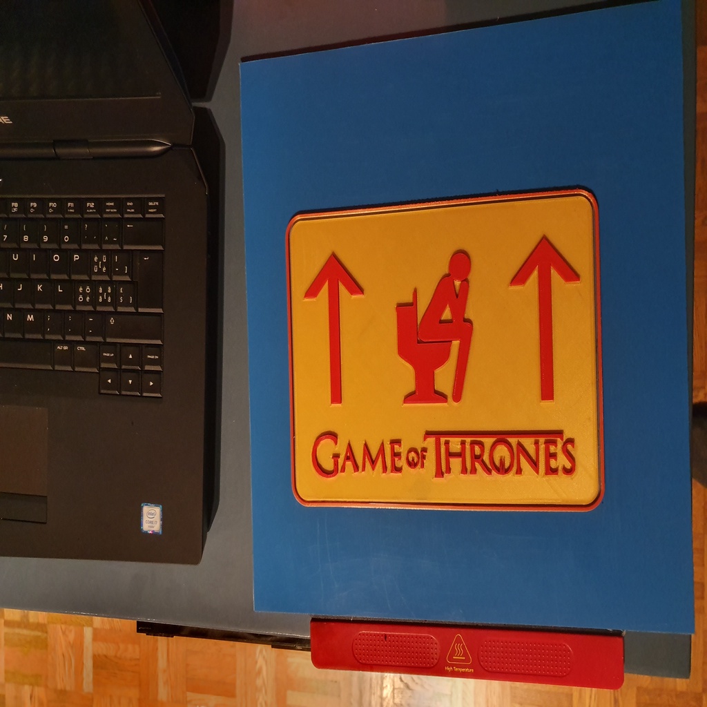 Game of thrones toilet sign 2 colors