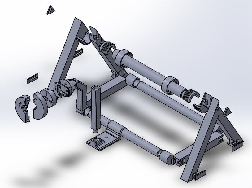 Spool Holder with 3 strand guide