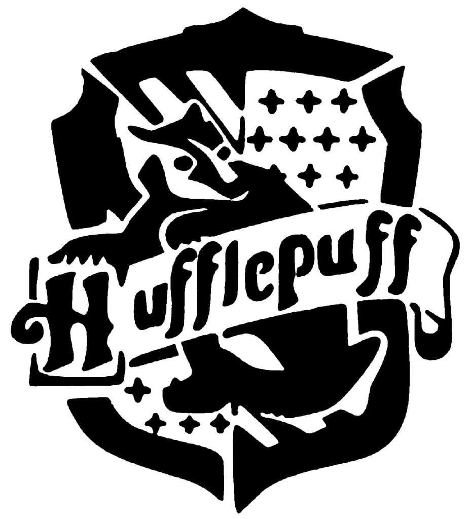 Hufflepuff stencil