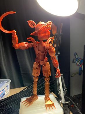 Articulated ball socket grim foxy 3D model