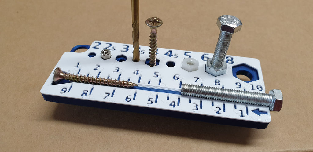 Metric screws, nuts and bolts jig