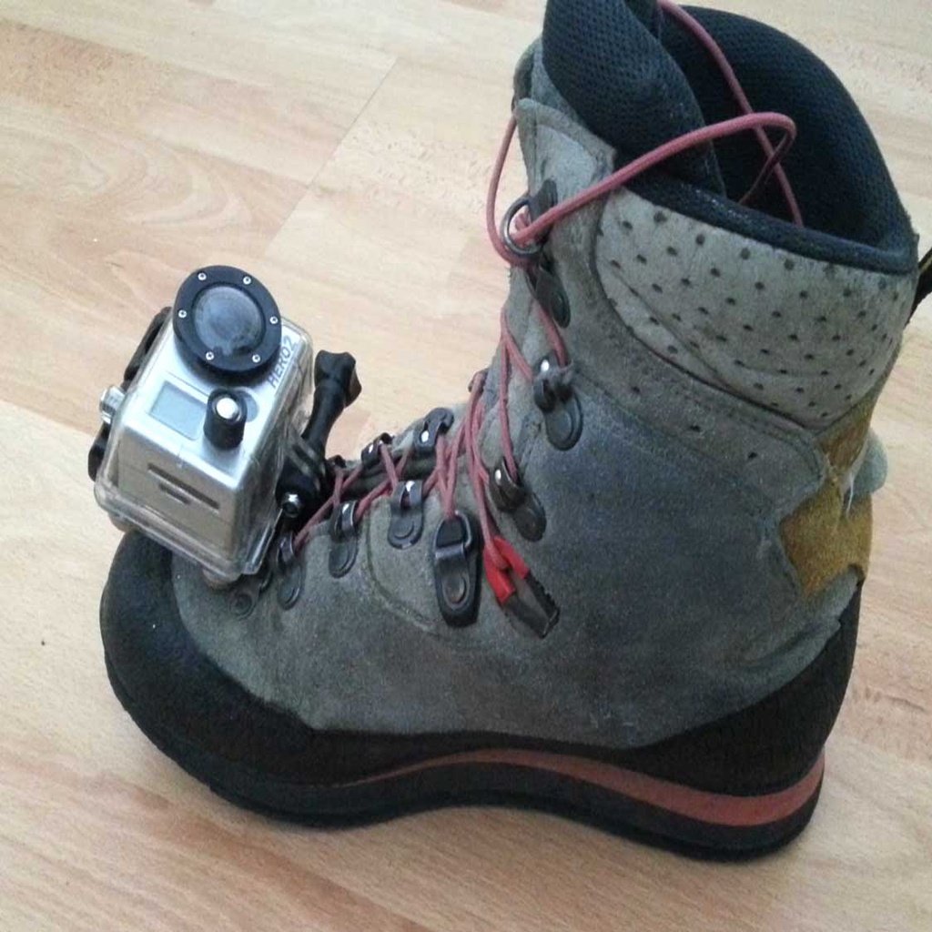 GoPro selfie shoe mount