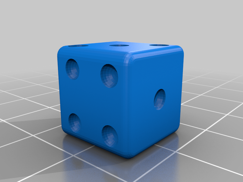 Dice block for game