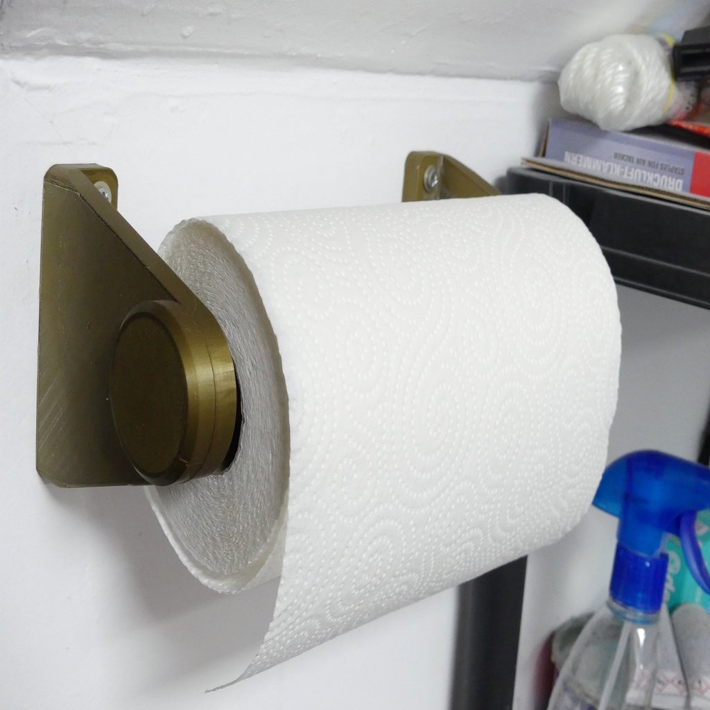 Garage paper holder (for kitchen paper roll)