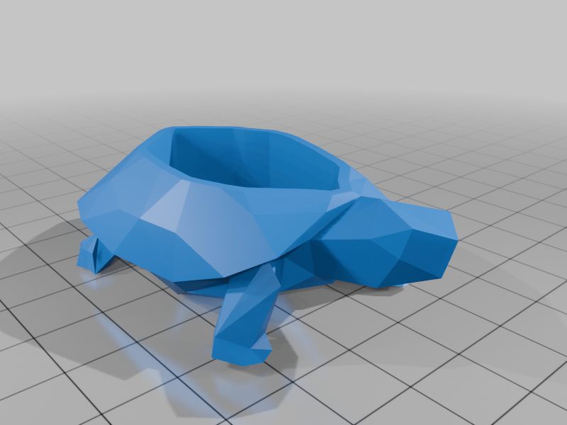 Low Poly Turtle Jewelry Box