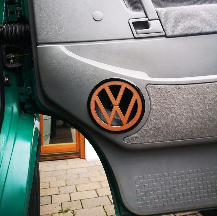 VW T4 door speaker cover vw logo