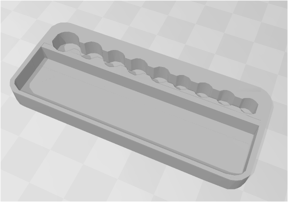 Socket set tray insert